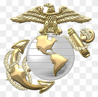 U S Marine Corps Clip Freeuse Library - Transparent Eagle Globe And Anchor - Png Download