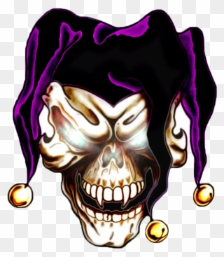 Insanity - Joker Skull Tattoo Designs Clipart