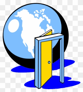5) Improving In The Practice Of A Language Or Learning - Open Doors To The World Clipart