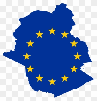 Brussels Flag Map Clipart