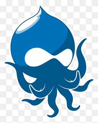 Cthulhu Drupal Icon - Water Drop With Face Logo Clipart