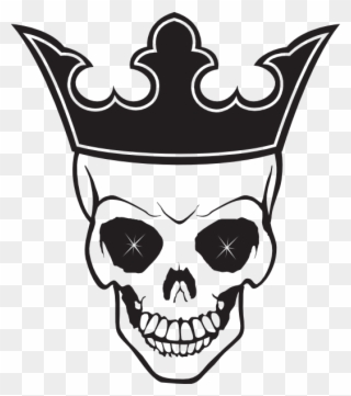 20 Best Crown Tattoo Designs - Calaveras Blanco Y Negro Clipart