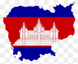 Get Vietnam Visa In Cambodia - Cambodian Flag Clipart