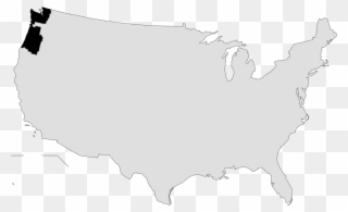 Cascadia Map Us - Political Geography Of Campaign Finance Clipart