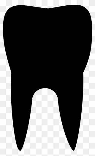 Svg Dental Teeth Care Free Image Icon - Black Tooth Clipart - Png Download