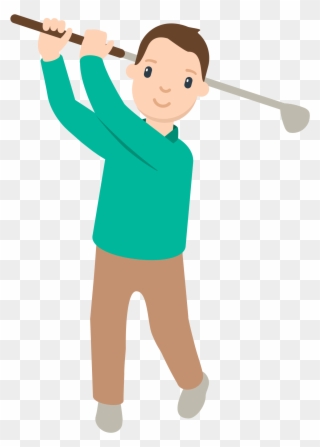 Baseball Bat Cartoon 29, Buy Clip Art - Golfer Emoji - Png Download
