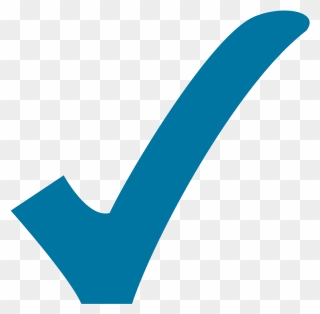 Blue Check Mark Png - Check Blue Clipart