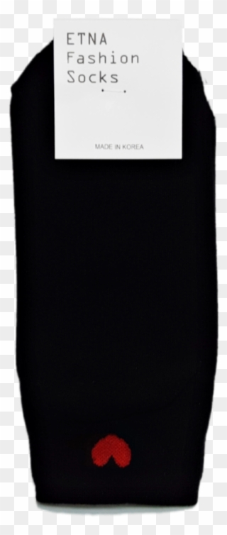 Etna Heart Shape Black Socks Korean Mart Png Korean - Sock Clipart