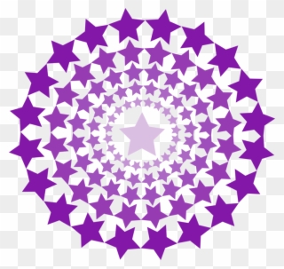 Borders And Frames Circle Halftone Computer Icons - Purple Stars Clipart Png Transparent Png