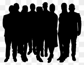 Crowd Png - Group Of People Silhouette Png Clipart