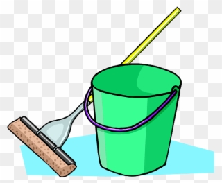 Perspective Phone - Cartoon Mop And Bucket Clipart