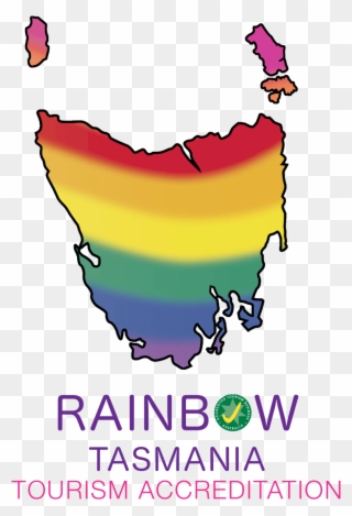 Rainbow Tasmania Tourism Accreditation Logo - Accredited Tourism Business Australia Clipart