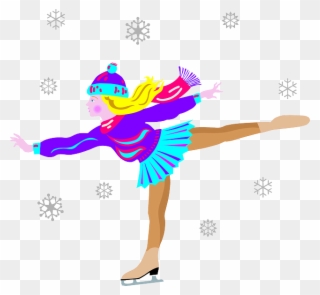 Figure Skating Jumps And Spins What's The Diff An Olympics - Girl Ice Skating Png Clipart