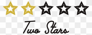 2 Out Of 5 Stars Transparent Background Clipart