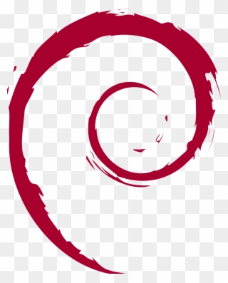 56373676 - Debian Logo Png Clipart