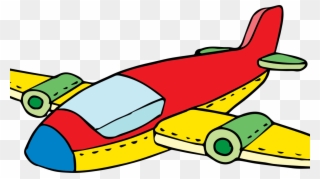 Airplane Clipart Colorful - Toy Plane Clip Art - Png Download