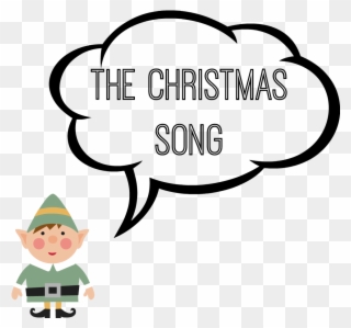 Our Holiday Playlist {family Favorite Holiday Music} - Speech Bubble Colouring Page Clipart