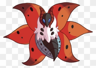 Giant Divebombing Fire Moths All Up In - Butterfly Clipart