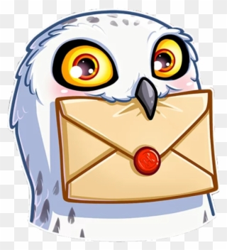 Hedwig Hedwigowl Harrypotter Hedwigforever Sabre Carta - Арт Стикеры Гарри Поттер Clipart