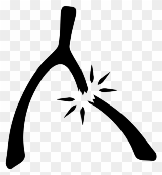 Broken Wishbone Clipart