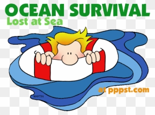 Graphic Library Stock Guide Free Images Panda S Survivalclipart - Survival At Sea Cartoon - Png Download