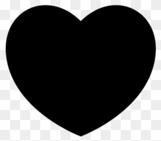 Heart Like Icon - Black Heart Icon Png Clipart