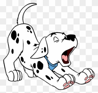 Dalmatian Puppies Clip Art - Clip Art Dog Stretching - Png Download