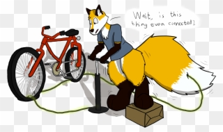 The Neighbor's Bike Pump - Bicycle Clipart