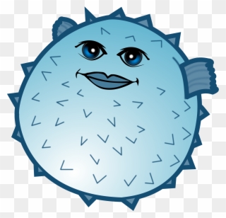 Happy Blowfish Clip Art Free Stock - Fische Clipart - Png Download