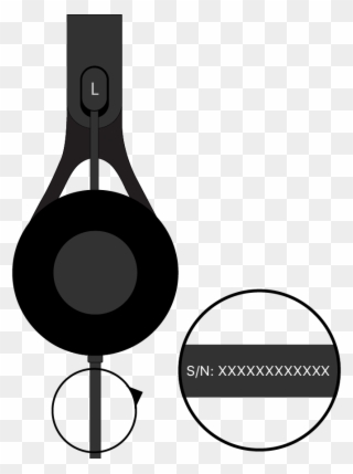 Check The Attached Cable Near The Left Earcup - Beats Ep Serial Number Clipart