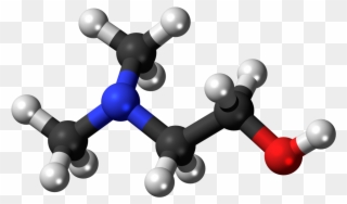 Dimethylethanolamine 3d Ball - Volatile Organic Compounds Molecule Clipart
