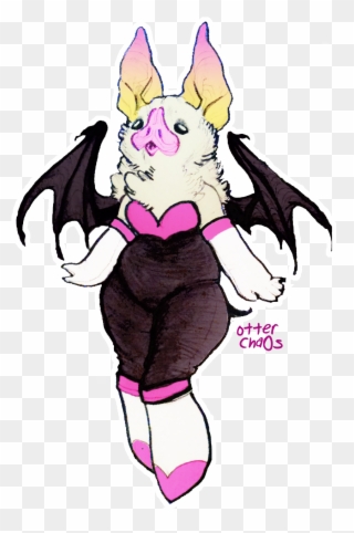 Gross Bat Face - Cartoon Clipart