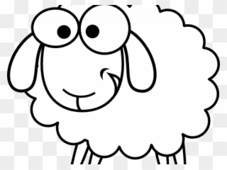 Sheep Clipart Logo - Sheep White And Black - Png Download