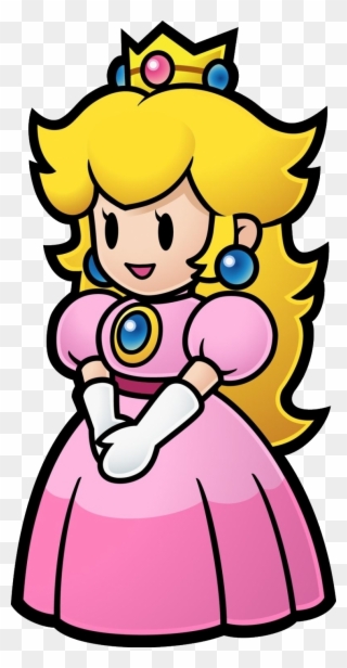 Peach - Princess Peach Paper Mario Clipart