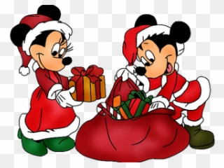 Mickey And Minnie Xmas Christmas Clipart Images Google - Mickey And Minnie Christmas Clipart - Png Download
