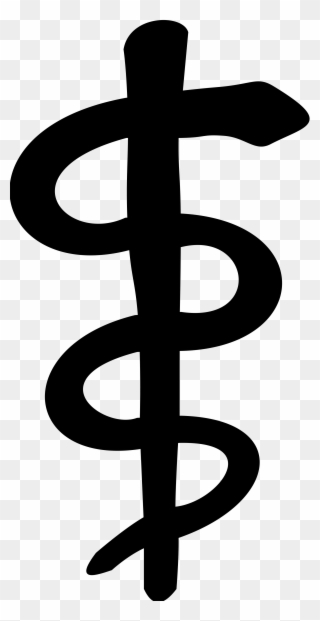 Sign Of Dollar 18, Buy Clip Art - Rod Of Asclepius - Png Download