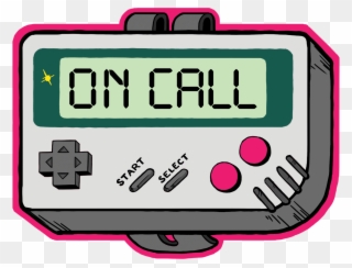 Button's On-call Sticker, Designed By Cori Huang Clipart