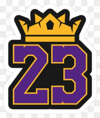Lebron James Svg File, La Lakers Svg File, Nba Lebron - Lebron James 23 Logo Lakers Clipart