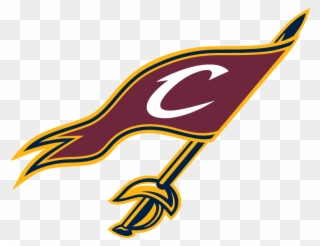 Cavalier Logo With Sword And Flag Cavaliers Logo, Nba - Cleveland Cavaliers Flag Logo Clipart