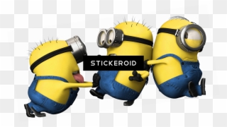 Minions Struggling - Never Let Your Friends Be Alone Disturb Them All The Clipart