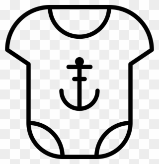 Baby Boy Clothes With Anchor Icon Free Download Png - Baby Boy Clothes Icon Png Clipart