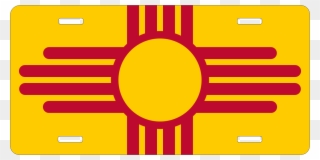 Zia Symbol License Plate - New Mexico Symbol Clipart
