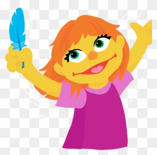 Sesame Street Reveals New Character, A Girl With Autism - Autistic Sesame Street Clipart