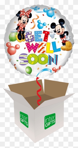 Get Well Soon Mickey Mouse - Poop Emoji In Box Clipart