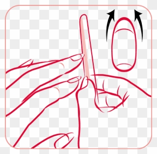 Shape The Nails With An Emery Board - Nail Clipart