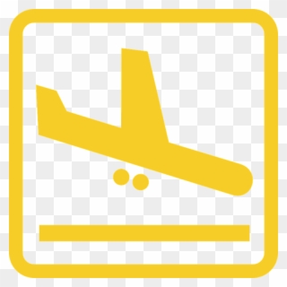 Yellow Airplane Cliparts 17, Buy Clip Art - Pista De Aterrizaje Simbolo - Png Download