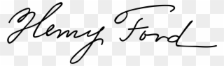 Example Https - Henry Ford Signature Clipart