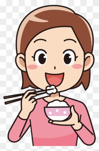 Refeições * Personagens - Eating With Chopsticks Clipart - Png Download