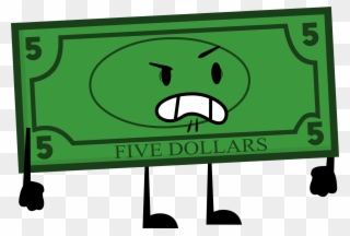 5 Dollar Bill Idle - Wiki Clipart