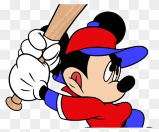 Mickey Mouse Baseball Clipart